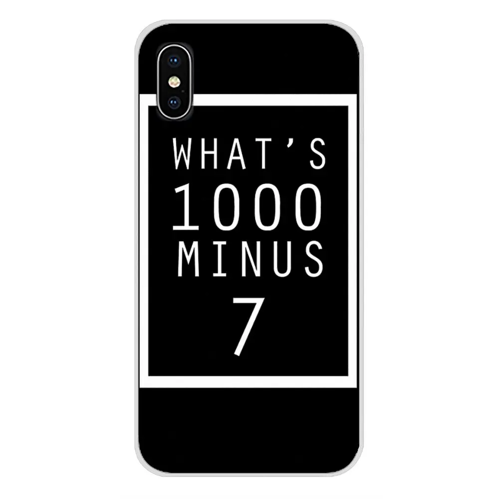 What's 1000 Minus 7 tokyo ghoul Quote для Samsung Galaxy A3 A5 A7 J1 J2 J3 J5 J7 2015 2016 2017 аксессуары чехлы