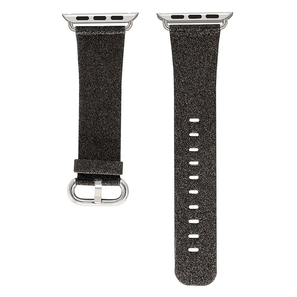 FOLOME Apple Watch, кожаный ремешок iWatch, экстремальный роскошный блестящий кожаный браслет, ремешок для iWatch 38/40/42/44 мм