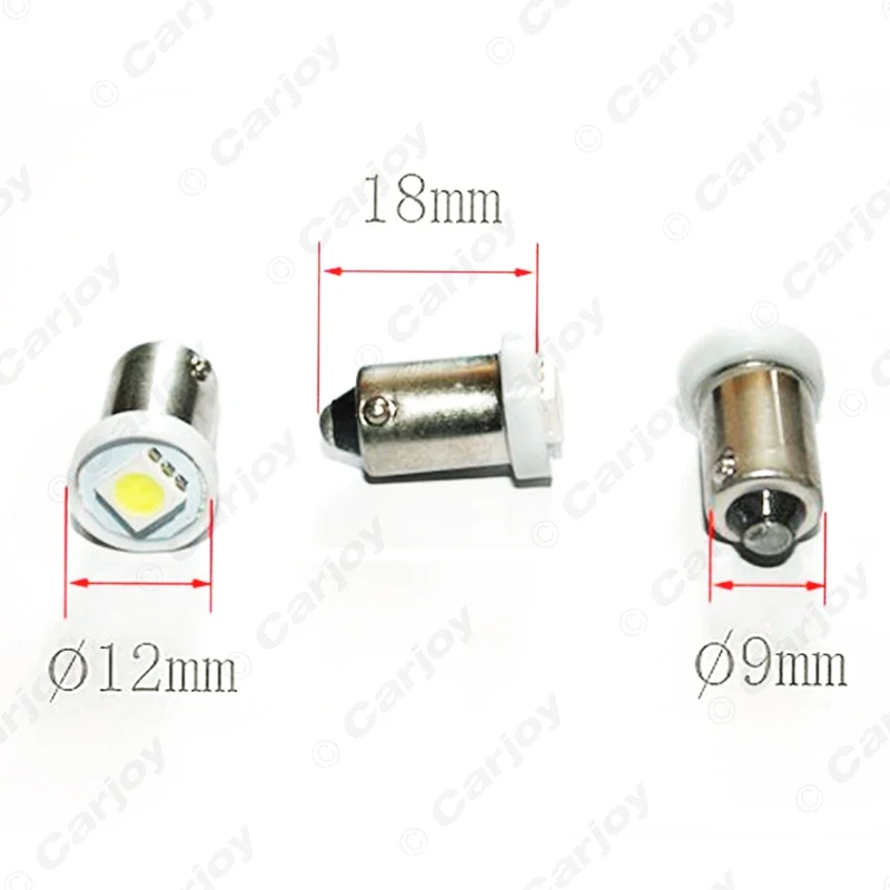 LEEWA 50 шт. DC12V автомобильный BA9S T4W 1895 5050 1SMD 1 Светодиодный светильник Автомобильный