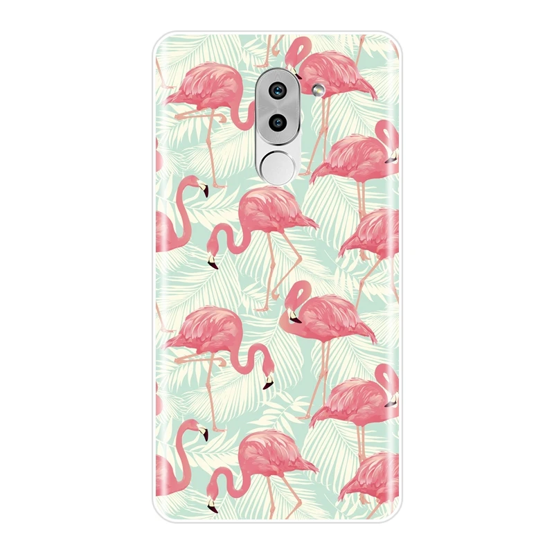 Модный мягкий чехол-накладка с фламинго для Huawei Honor 6 5A 4X 5X 6X силиконовый чехол