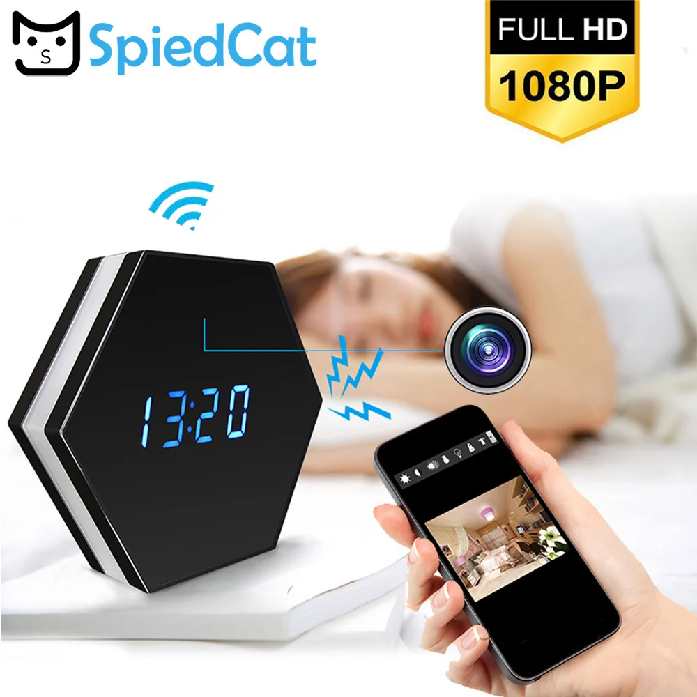 WiFi Удаленная мини камера часы 1080 P HD видео регистратор видеокамера ночного