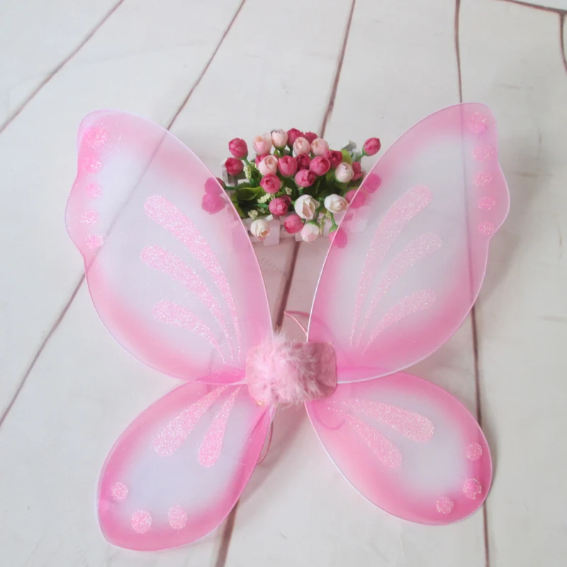 8&quotx19&quot Kids Baby Fairy Wings Butterfly dress up Tinker Bell Party Costume Girls Pixie Holiday Decorations | Дом и сад