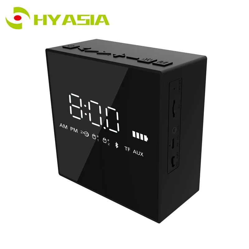 

HYASIA Мини Портативная bluetooth-колонка подзаряжаемый динамик беспроводной с зеркалом музыка селфи-палка управления Поддержка TF