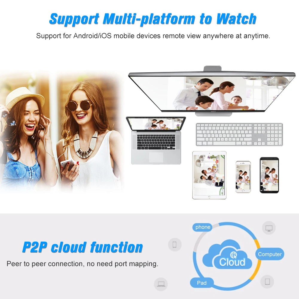1080P HD IP камера 2.0MP 4 мм P2P Onvif 24 ИК светодиодов ночного видения IR CUT обнаружения