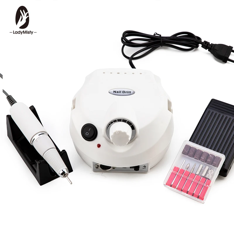 Ladymisty 30000RPM Electric Nail Drill Machine Art Equipment Manicure Kit File Bit Sanding Bands Accessory Tools | Красота и здоровье