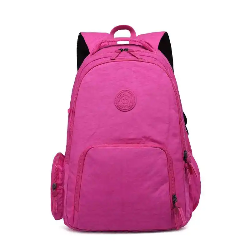 Hot Pink TEGAOTE, Модный женский рюкзак, высокое качество, Молодежные нейлоновые рюкзаки для девочек-подростков, женская школьная сумка на плечо, рюкзак, mochila - Цвет: Hot Pink