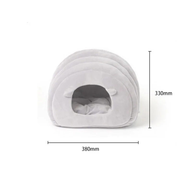 

PETKITTY cat cave house sheep winter warm Foldable Puppy kennel Kitty pet bed semi-enclosed Comfortable Soft Pet Nest bed