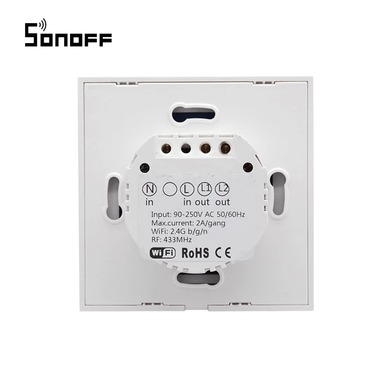 Sonoff T1 стандарт США/ЕС Wifi переключатель RF 315 МГц настенный сенсорный свет