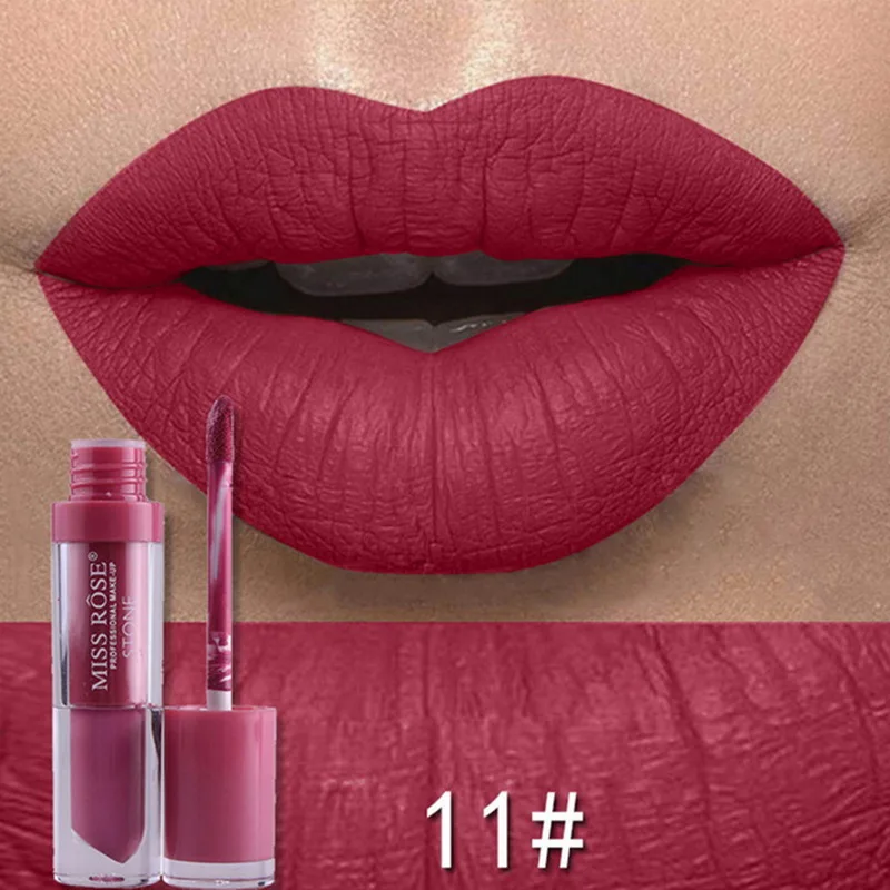 Manooby жидкая губная помада mate Lipgloss пигмент водонепроницаемый сексуальный блеск