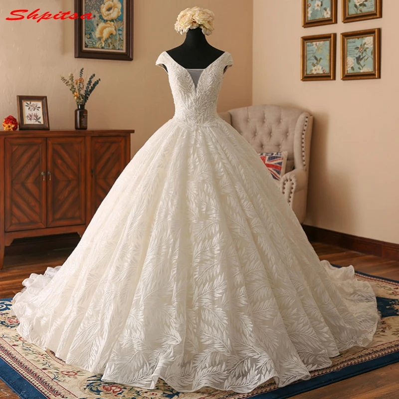 Кружевные свадебные платья бальное платье с бусинами для невесты vestidos de novia|vestidos