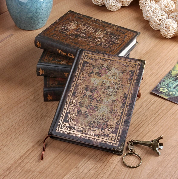 Классический цветок винтаж тетрадь Мода Дневник Блокнот в твердом переплете для