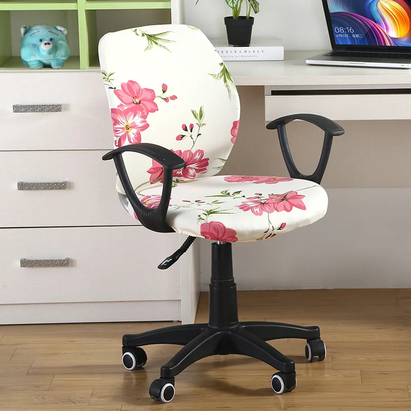 Jacquard Solid Color Modern Home Decor Chair Covers Elastic Stretch Spandex Slipcovers Banquet Short Cover for Office | Дом и сад