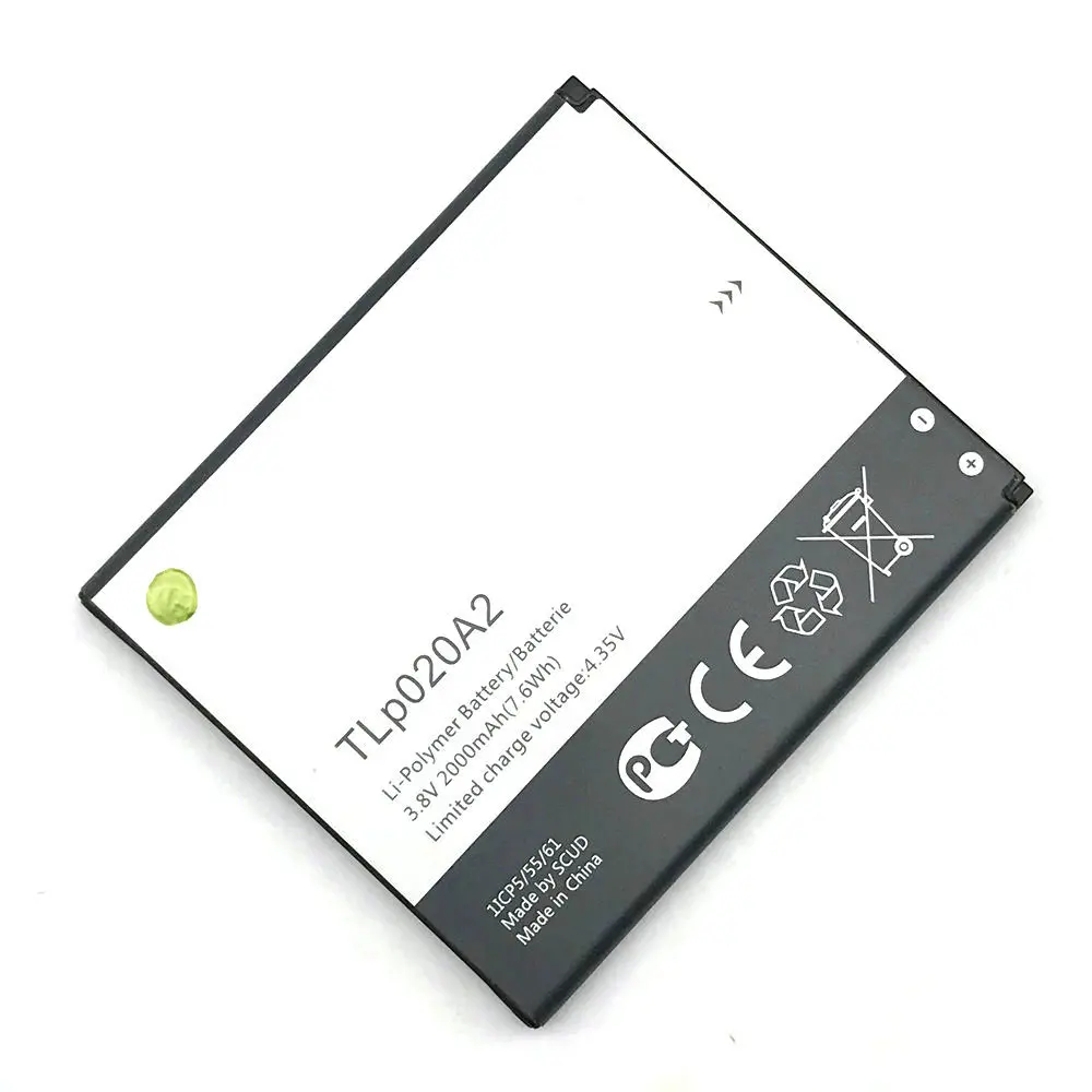 Новый аккумулятор 2000 мАч TLp020A2 для Alcatel One Touch Pop Star LTE A845L / POP S3 OT5050 5050X|battery for alcatel|battery