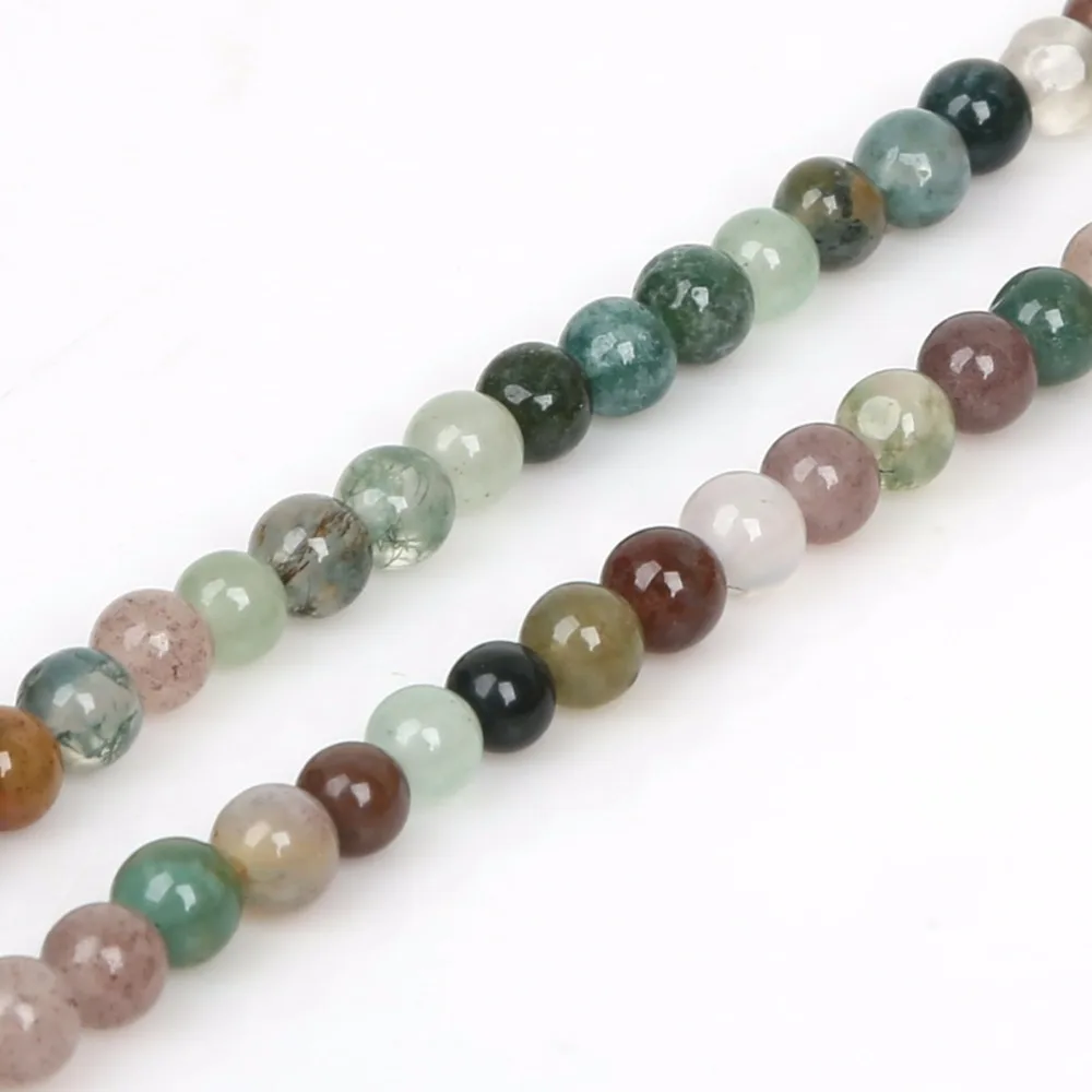 Круглые бусины из натурального камня для изготовления ювелирных изделий