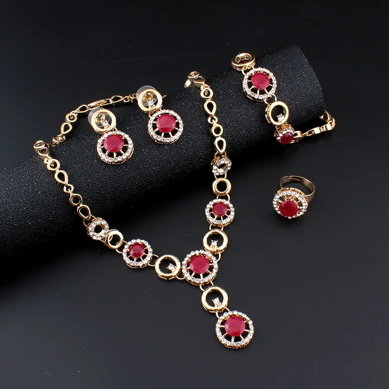 Ювелирный Комплект из колье и серёг с австрийским кристаллом|necklace earrings bracelet|earrings