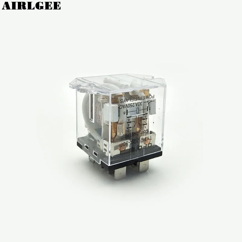 JQX 30F 2Z DC 24V Катушка 30A 250V AC общее силовое электромагнитное реле 8 Pin DPDT Бесплатная