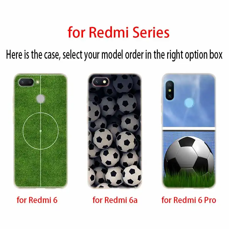 Мягкий силиконовый чехол из ТПУ для Xiaomi Redmi 3 4X 4a 5 Plus 5a S2 6a 6 Pro Note 4 футбольный