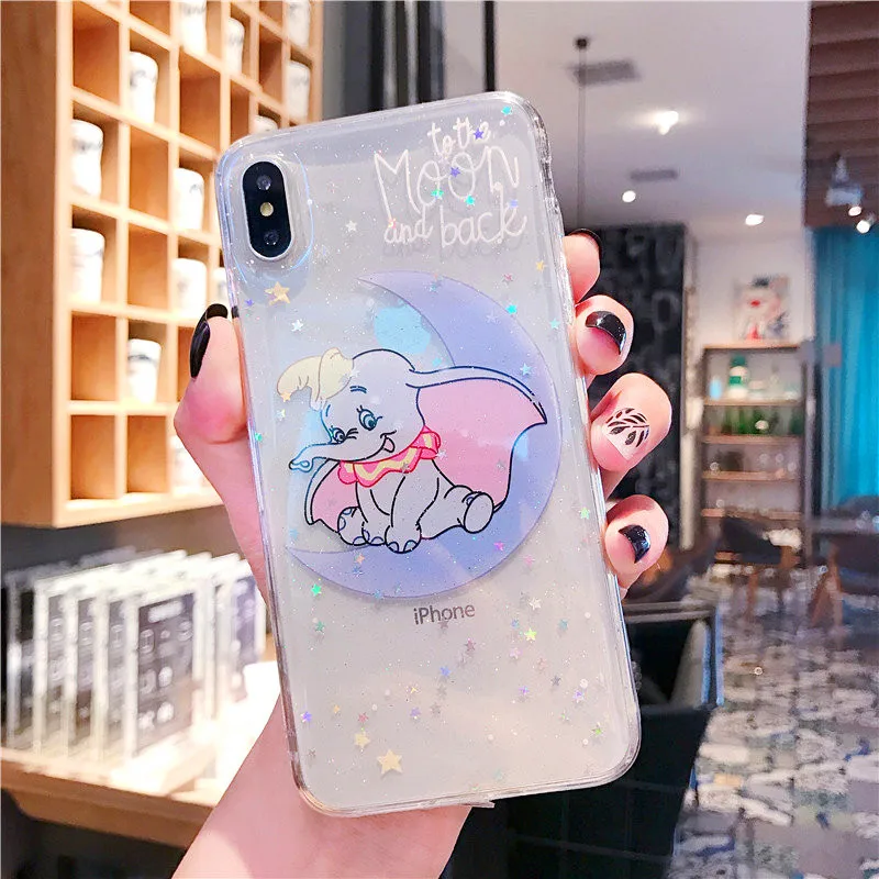 Милый чехол для телефона с изображением слона и звезды glisten iphone Xs MAX XR X 6 6s 7 8 Plus