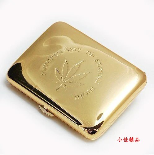 1 шт. серебристый металлический держатель для сигарет (16 сигарет)|cigarette case box|box boxbox