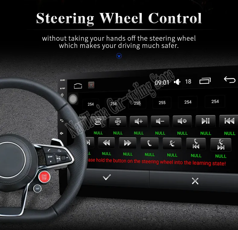 10.1inch Android 9.1 Car Radio GPS Navigation Multimedia Stereo DVD Player for Toyota Prado 2018 | Автомобили и мотоциклы