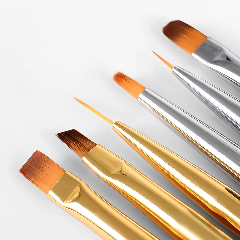 Искусство ногтей французская ручка металлическая полоса линия лайнер картина