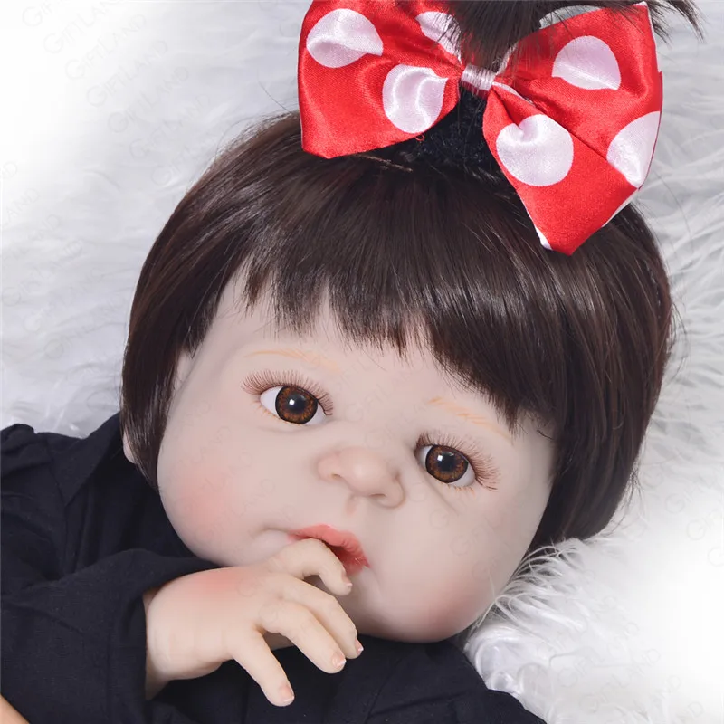 57 см открыть средства ухода для век Reborn Baby Doll игрушка ручной работы Мягкие