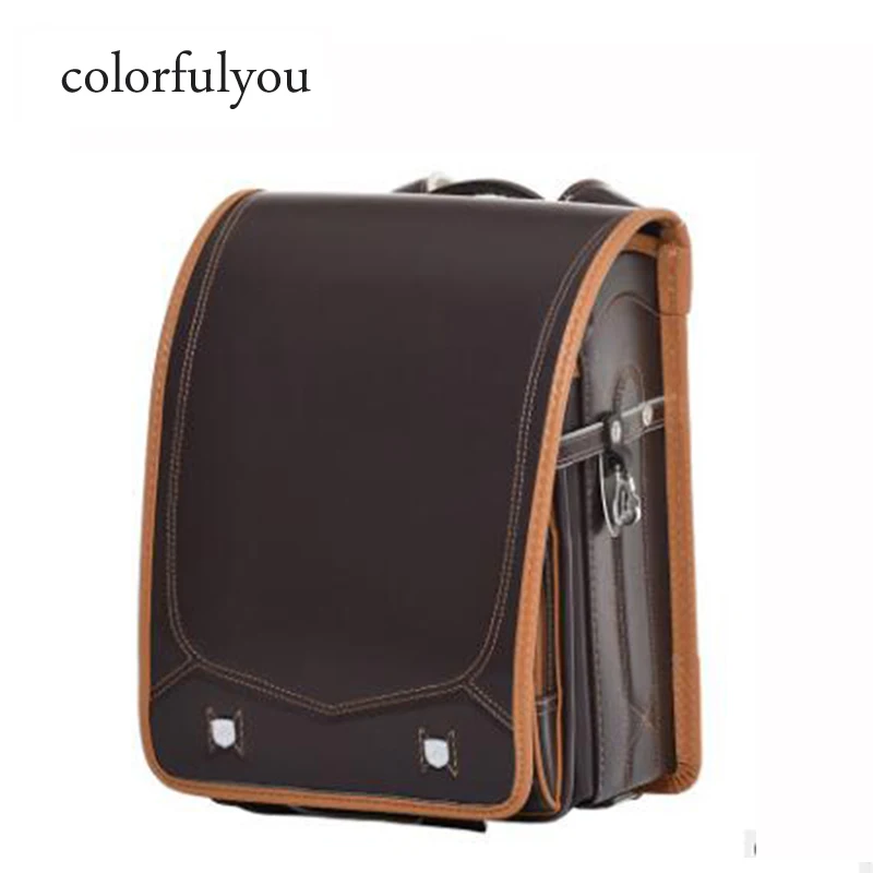 Школьные сумки Colorfulyou из искусственной кожи для детей ортопедические японские
