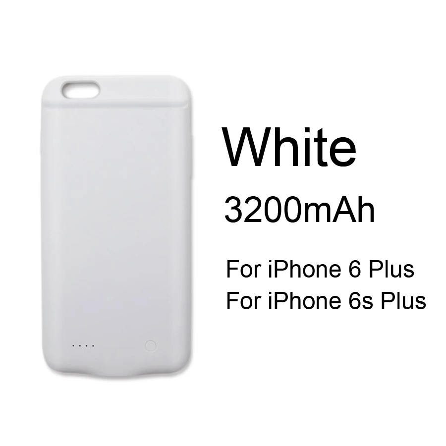 6P 6SP Чехол для аккумулятора WST для iPhone 6, 6s, 7, 8 Plus, чехол для зарядного устройства, внешний аккумулятор, чехол для зарядки s, зарядное устройство, Ультратонкий Внешний чехол - Цвет: 6P 6SP
