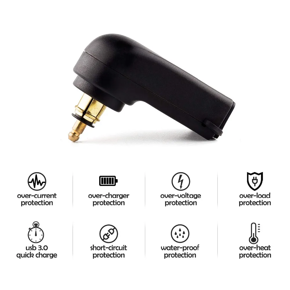 Разъем питания DIN Hella с двумя USB-портами адаптер зарядного устройства со