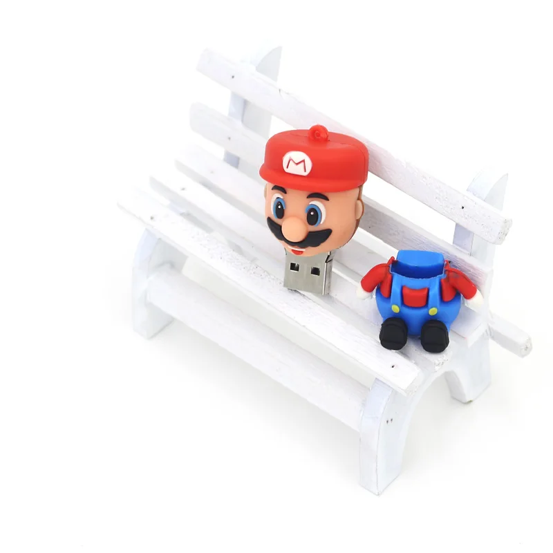 Usb флеш накопитель Super Mario в виде грибов 4 ГБ 8 16 32 64 2 0 оригинальный милый мультяшный
