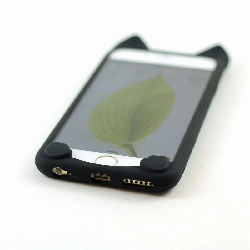 Чехол для iPhone 6S KoKo кошка из мягкого силикона милый котенок уши 3D чехол Apple 6 S 7 iPhone6
