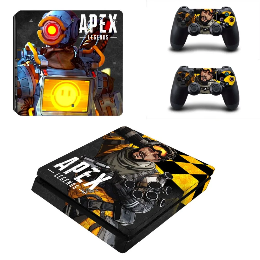 Игра Apex lengends PS4 тонкая кожа Виниловая наклейка, стикер для Playstation 4 консоли и 2 контроллеры PS4 тонкая кожа Стикеры