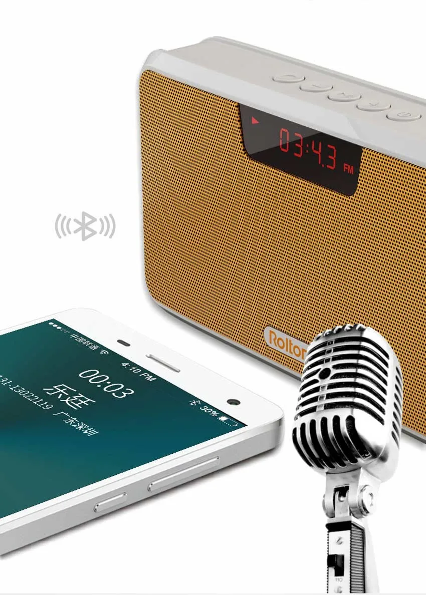 Rolton E300 Bluetooth динамик Многофункциональный портативный беспроводной динамик поддержка hands-free телефонный звонок с внешним аккумулятором, fm-радио