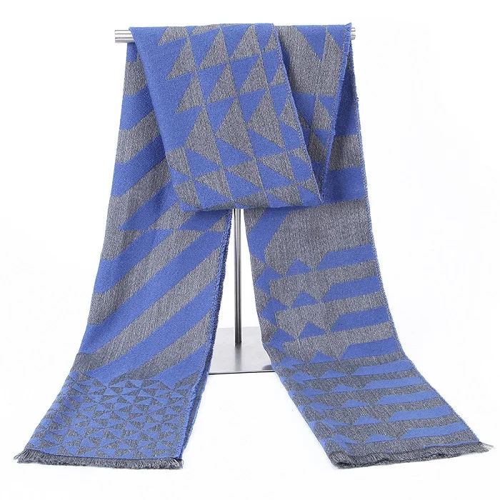 JW42-03 scarf 8 цветов, зимний шарф, искусственный волнистый дизайнерский шерстяной мужской шарф, роскошные модные женские шали, Тканый Жаккардовый мужской шарф - Цвет: JW42-03 scarf