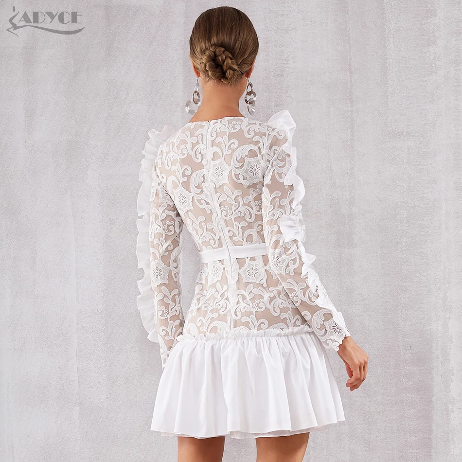 Adyce кружевное вечернее подиумное платье для вечеринки vestidos Verano 2019 Новое