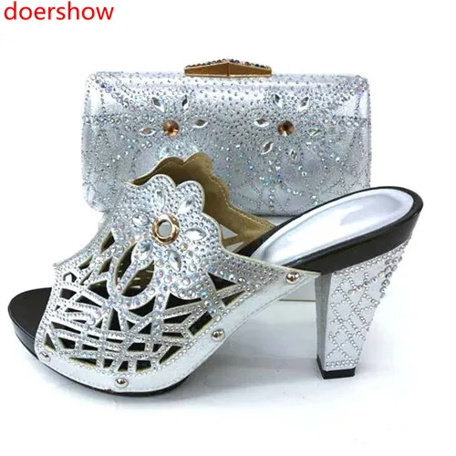 Doershow Горячая распродажа! итальянская женская обувь и сумка в комплекте