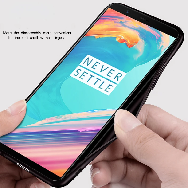 Чехол для Oneplus 5 чехол накладка MOFi One Plus OP5 с мягкими силиконовыми краями 1 +