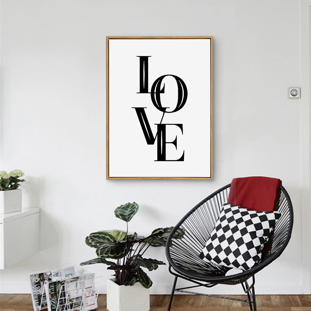 Картина на стену с надписью Love Wall|paintings on the wall|the paintingswall art |