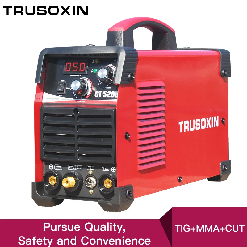 220 В Новый портативный DIY TIG MMA CUT 3 в 1 Многофункциональный сварщик CT520D сварочный