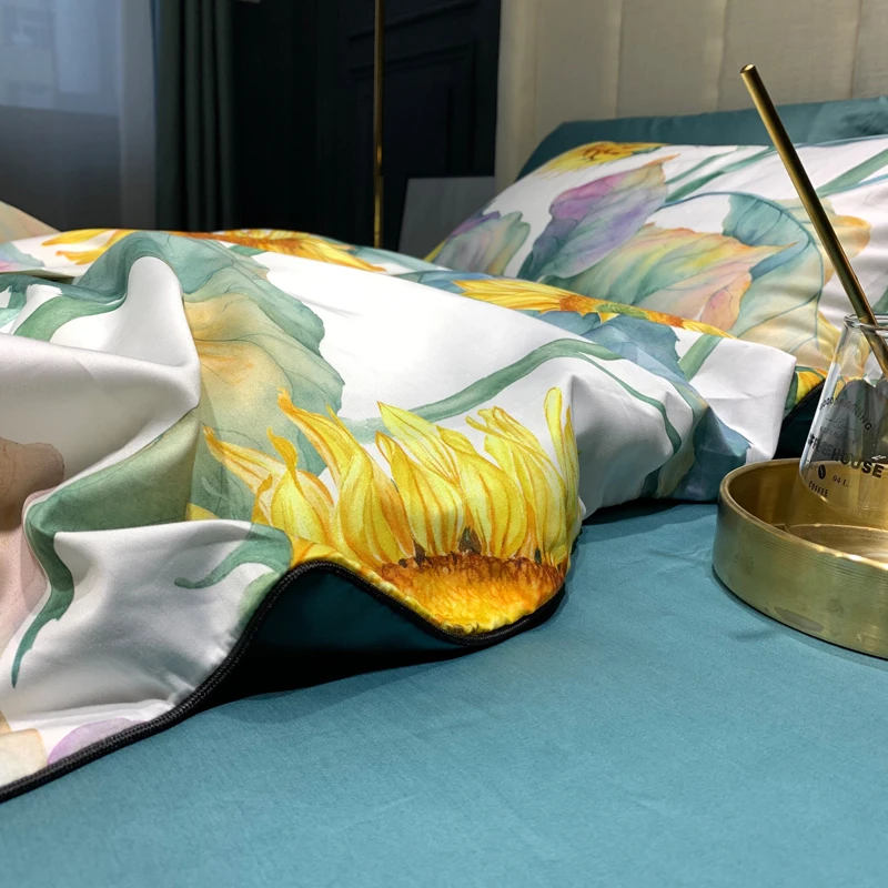 600TC набор постельных принадлежностей из египетского хлопка с цифровой печатью