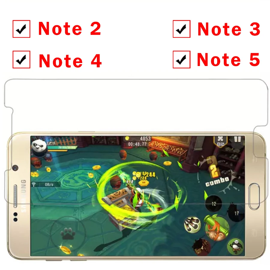 protective glass on for samsung note5 phone galaxy note4 note3 note2 screenprotector tempered glas tremp protection 5 4 3 | Мобильные