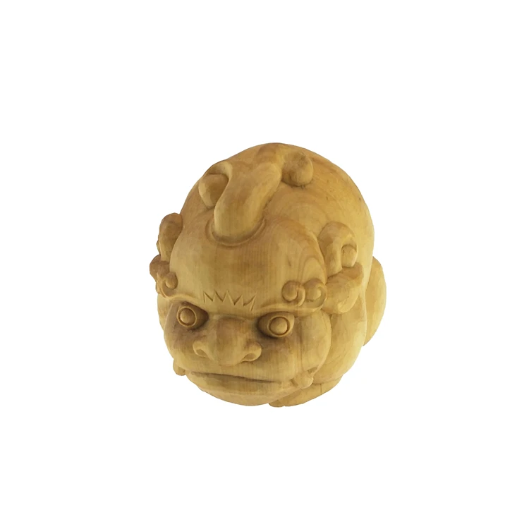 

Boxwood Pure Handmade mythical wild animal furnishing living room decoration office desktop art Festival gift
