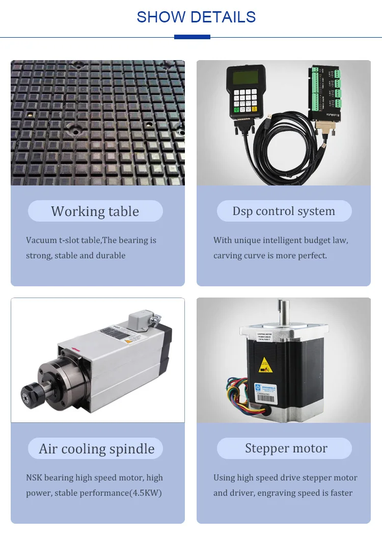 Китай Широко Используемый фрезерный станок с ЧПУ 3D деревообрабатывающее