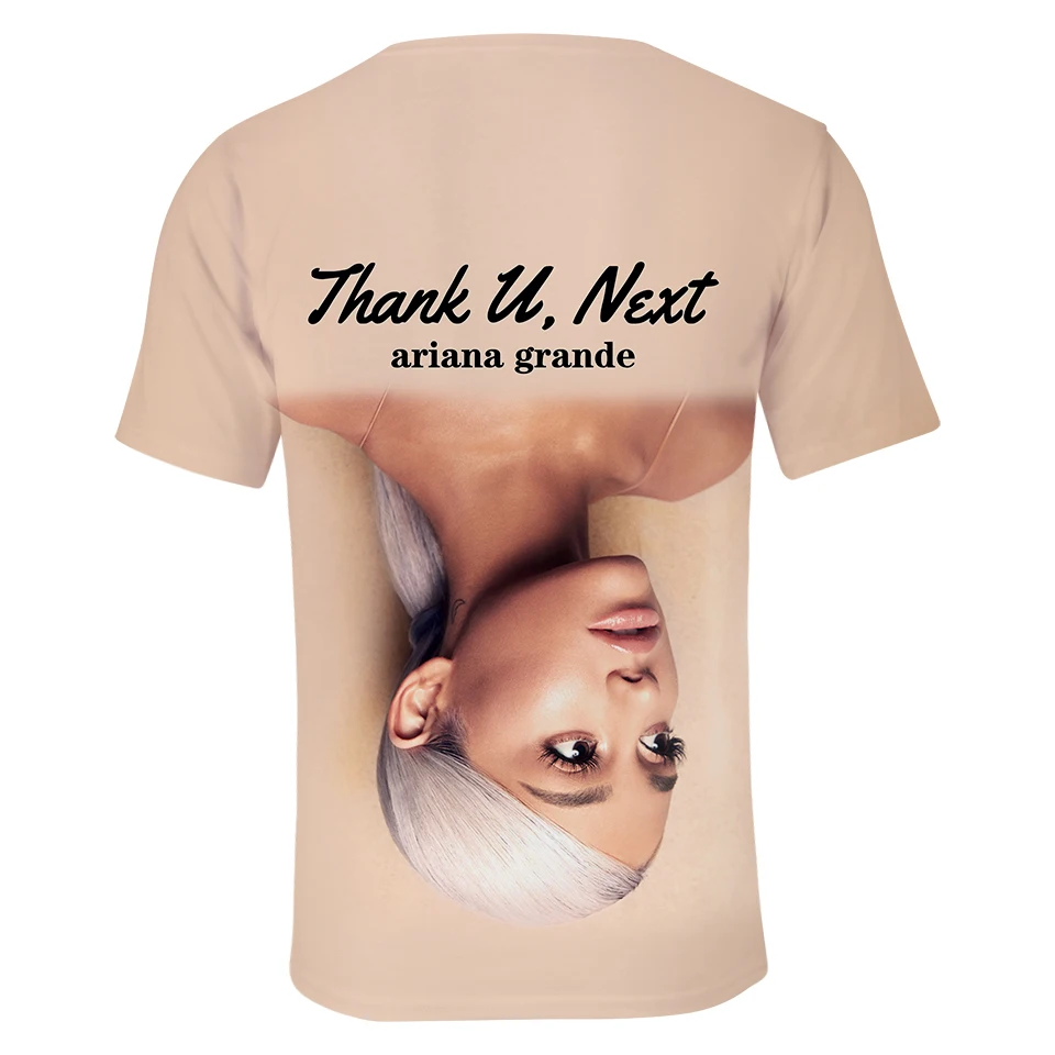 Ariana Grande 3d футболка женская летняя повседневная футболка Harajuku хит-хоп футболки Плюс Размер короткий рукав одежда