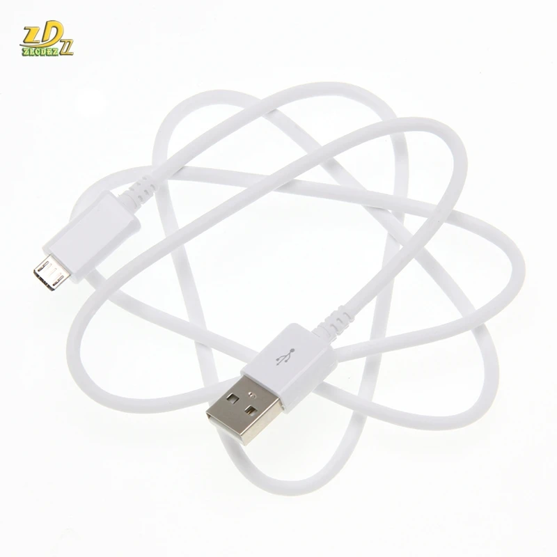 100 шт/партия 1 м Высокое качество Белый Черный Круглый Micro USB кабель зарядного устройства синхронизации данных Быстрая зарядка для samsung S4