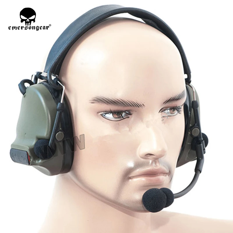 Тактическая гарнитура ComTac III Dual Com для шумоподавления наушники TCA TRI HARRIS рация с