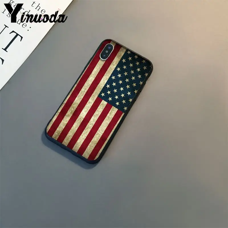 Yinuoda американский флаг США пользовательские фото телефон чехол для iPhone 8 7 6 6S 6Plus 5