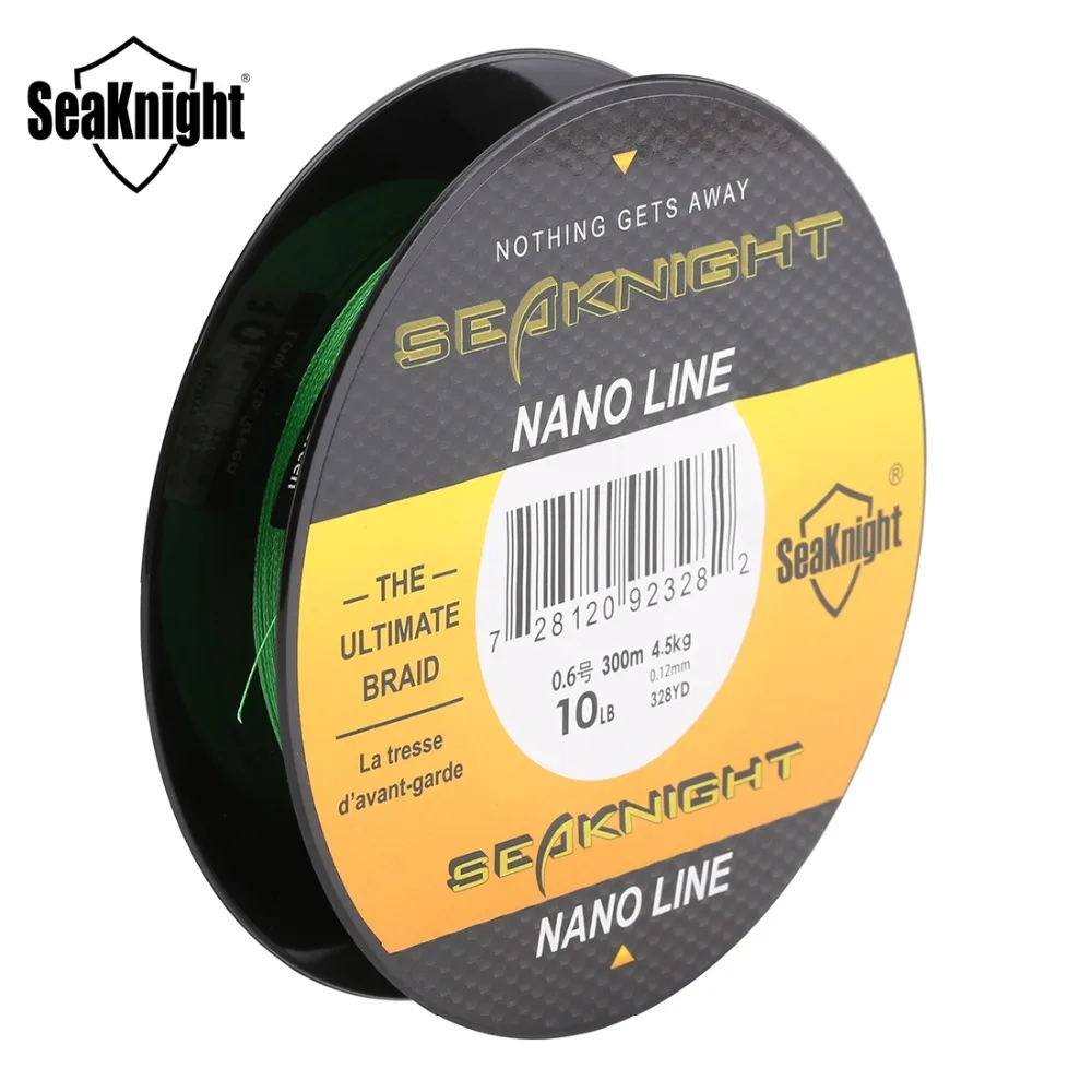 SeaKnight NANO плетеная рыболовная леска 4 нити 2 цвета прочная гладкая многонитевая от