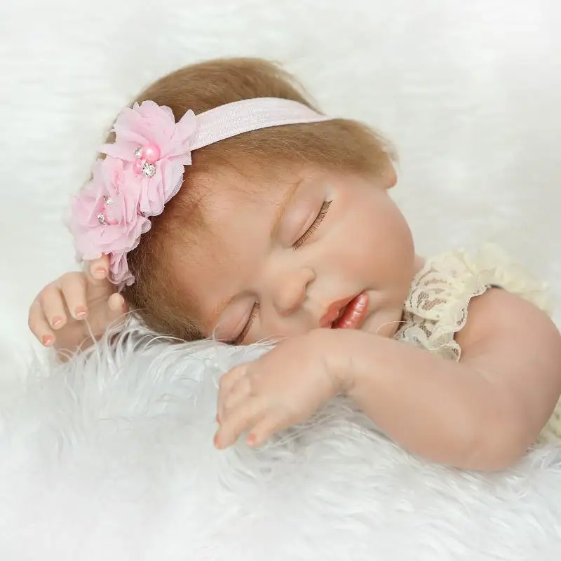 Bebes reborn 23 &quotполностью силиконовые куклы baby для девочек детские подарочные