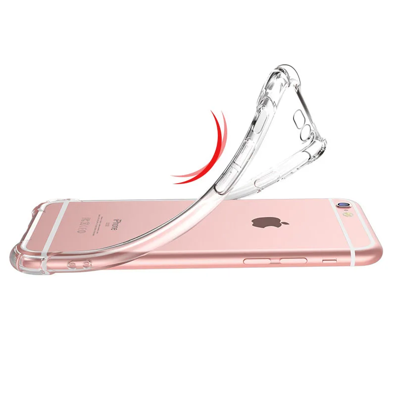 BRCSBOW 1.5mm Ultra Thin Clear TPU Silicone i Phone 6 Case for Apple iPhone Plus Soft Cover Transparent Cases |